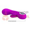 Vibrador con estimulacion clitorial y carga USB